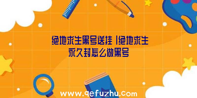 「绝地求生黑号送挂」|绝地求生永久封怎么做黑号